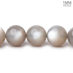 12mm Greige Moonstone Plain Round Beads 15.5 inch 34 pieces AAA 1mm Hole (ONLINE ORDER ONLY)