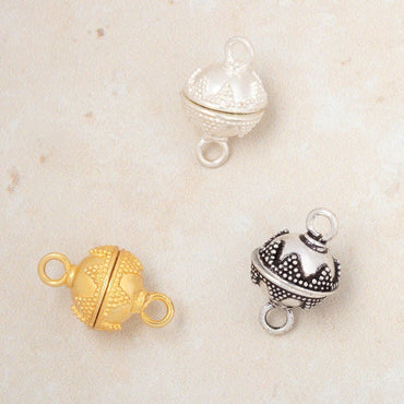 12mm Miligrain Triangle Magnetic Clasp 1 piece (ONLINE ORDER ONLY)