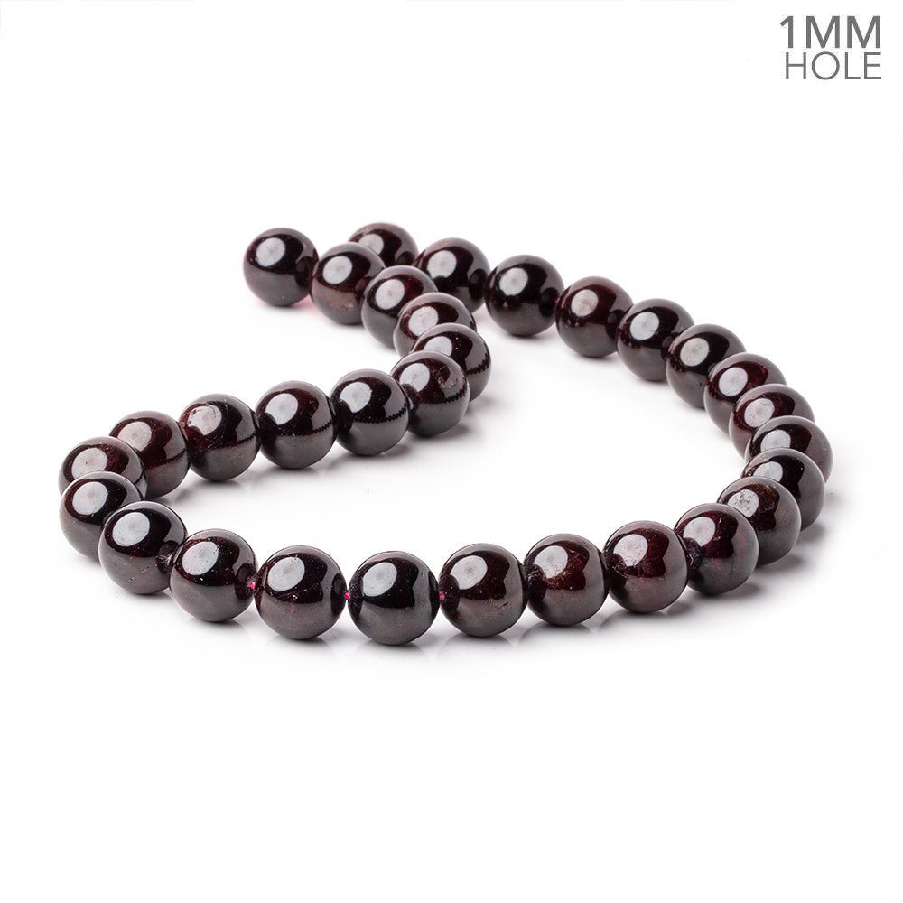 11mm Red Garnet Plain Round Beads 15.5 inch 35 pieces 1mm Hole (ONLINE ORDER ONLY)