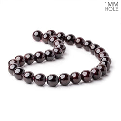 11mm Red Garnet Plain Round Beads 15.5 inch 35 pieces 1mm Hole (ONLINE ORDER ONLY)