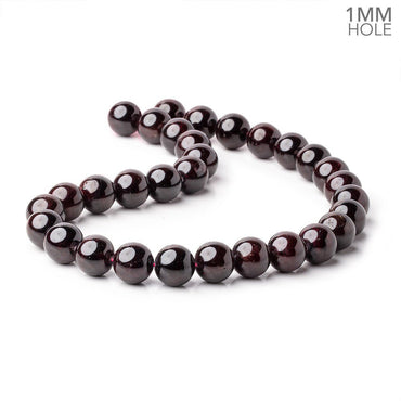 11mm Red Garnet Plain Round Beads 15.5 inch 35 pieces 1mm Hole (ONLINE ORDER ONLY)