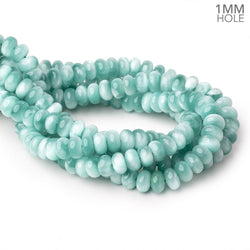 12mm Russian Green Angelite Plain Rondelle Beads 16 inch 66 pieces AA (ONLINE ORDER ONLY)