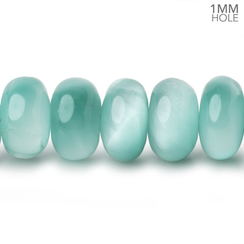 12mm Russian Green Angelite Plain Rondelle Beads 16 inch 66 pieces AA (ONLINE ORDER ONLY)