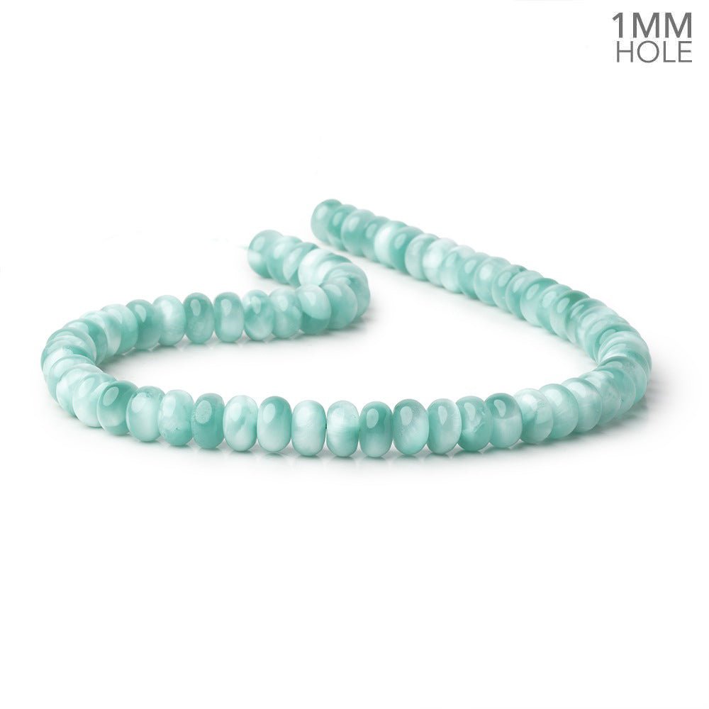 12mm Russian Green Angelite Plain Rondelle Beads 16 inch 66 pieces AA (ONLINE ORDER ONLY)