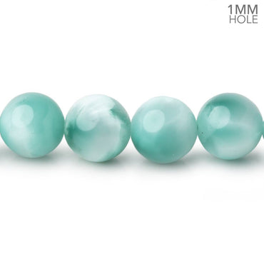 10mm Russian Green Angelite Plain Round Beads 15.5 inch 39 pieces AA (ONLINE ORDER ONLY)