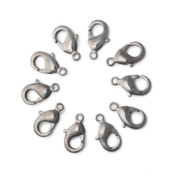 12mm Shiny Lobster Clasp Set of 10 Pieces (ONLINE ORDER ONLY)