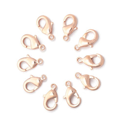 12mm Shiny Lobster Clasp Set of 10 Pieces (ONLINE ORDER ONLY)