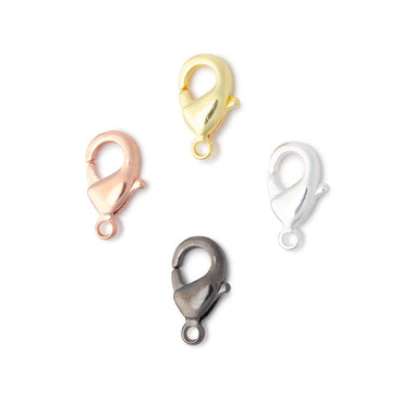 12mm Shiny Lobster Clasp Set of 10 Pieces (ONLINE ORDER ONLY)