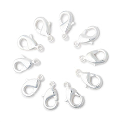 12mm Shiny Lobster Clasp Set of 10 Pieces (ONLINE ORDER ONLY)