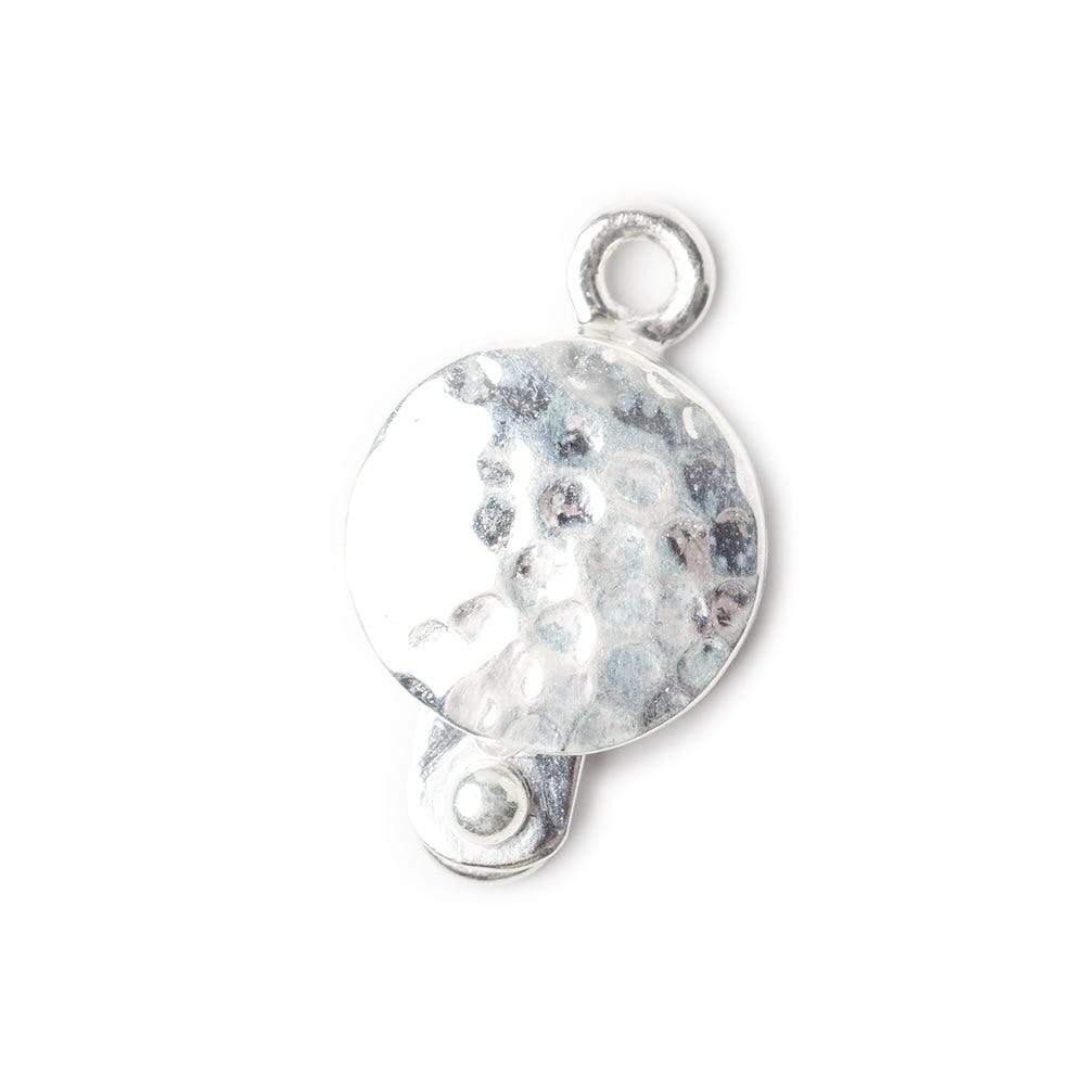 12mm Sterling Silver Box Clasp Round Hammered Design 1 piece (ONLINE ORDER ONLY)