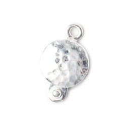 12mm Sterling Silver Box Clasp Round Hammered Design 1 piece (ONLINE ORDER ONLY)