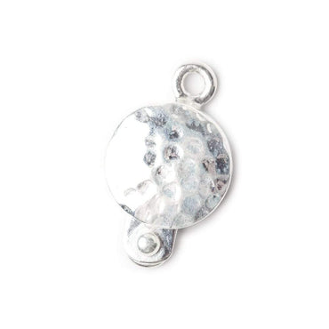 12mm Sterling Silver Box Clasp Round Hammered Design 1 piece (ONLINE ORDER ONLY)