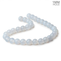 12mm Turkish Blue Chalcedony Plain Round Beads 15.5 inch 32 pieces