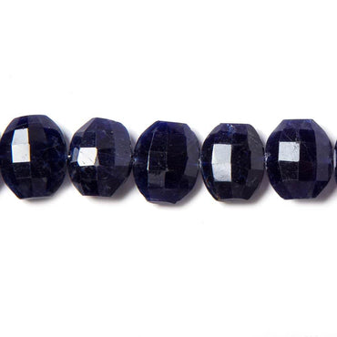 12x10-13x10mm Sodalite side drilled Faceted Cushion Beads 6 inch 15 pieces (ONLINE ORDER ONLY)
