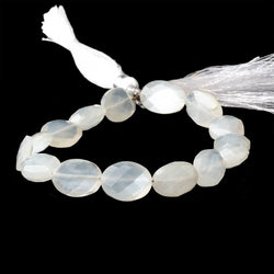 12x10-13x9mm Ceylon Moonstone faceted oval 8 inch 15 Beads (ONLINE ORDER ONLY)