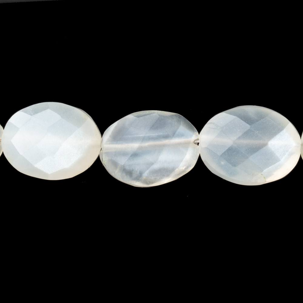 12x10-13x9mm Ceylon Moonstone faceted oval 8 inch 15 Beads (ONLINE ORDER ONLY)