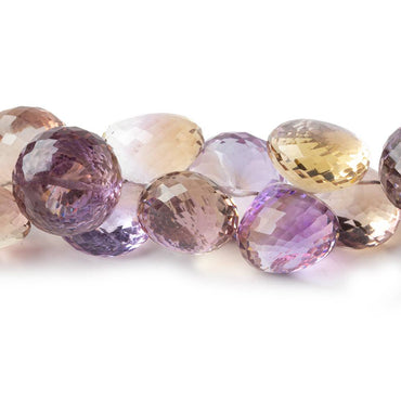 12x10-14x11mm Ametrine faceted candy kiss beads 9 inch 39 pieces AAA (ONLINE ORDER ONLY)