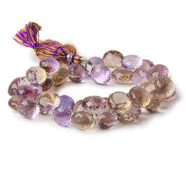 12x10-14x11mm Ametrine faceted candy kiss beads 9 inch 39 pieces AAA (ONLINE ORDER ONLY)
