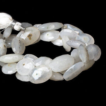 12x10-15x11mm Peacock Solar Quartz faceted oval nugget beads 8 inch 11 pieces (ONLINE ORDER ONLY)