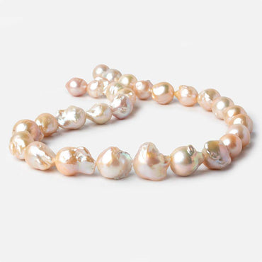 12x10-17x13mm Peach Ultra Baroque Pearls 16 inch 28 pieces (ONLINE ORDER ONLY)