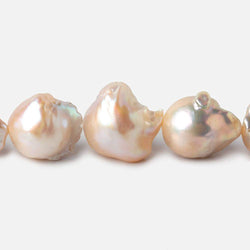 12x10-17x13mm Peach Ultra Baroque Pearls 16 inch 28 pieces (ONLINE ORDER ONLY)