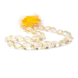 18x12-20x15mm Citrine Checkerboard Faceted Oval Beads 17 inch 25 pieces (ONLINE ORDER ONLY)
