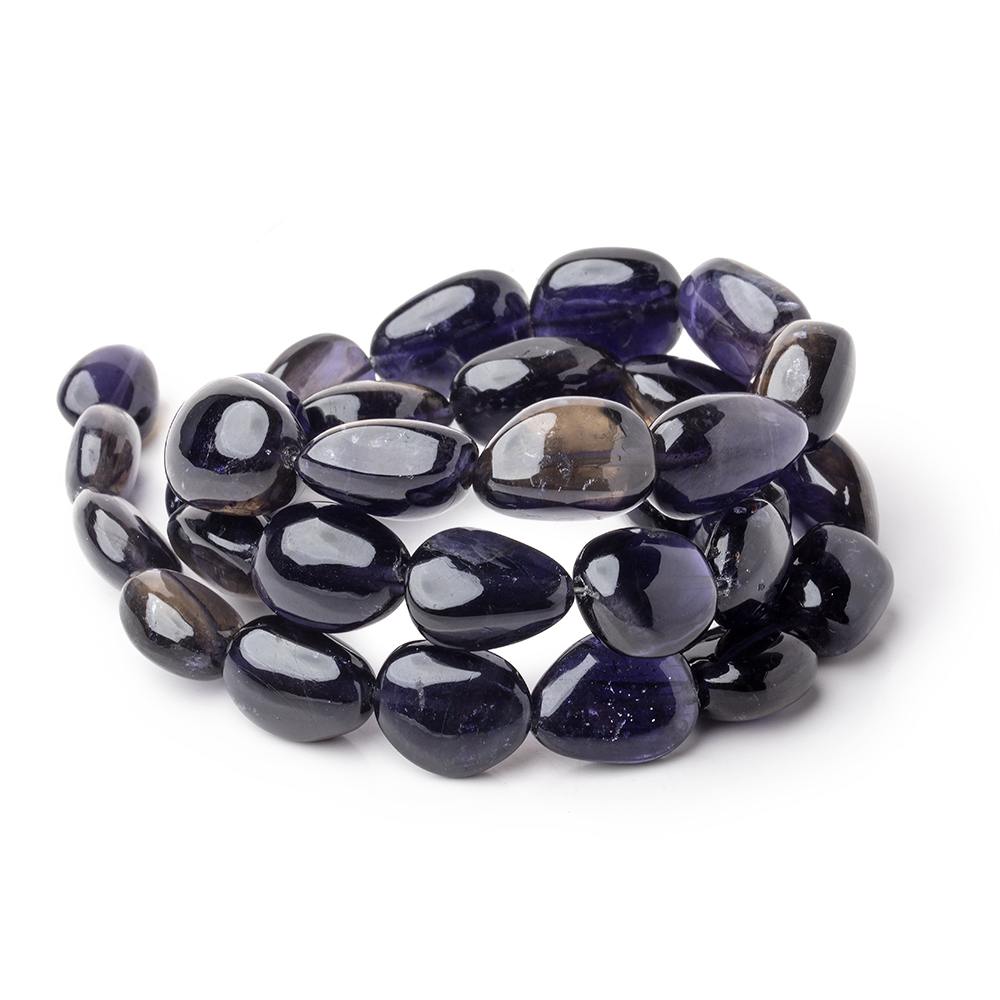 12x10-19x12mm Iolite Plain Nugget Beads 20 inch 32 pieces AAA (ONLINE ORDER ONLY)