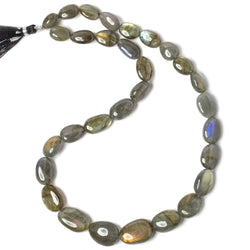 7x10-13x18mm Labradorite Plain Nugget Beads 18 inch 36 pieces (ONLINE ORDER ONLY)