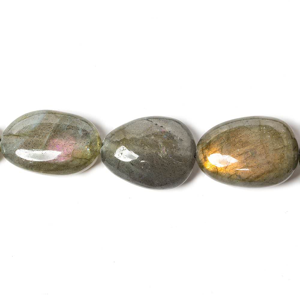 7x10-13x18mm Labradorite Plain Nugget Beads 18 inch 36 pieces (ONLINE ORDER ONLY)