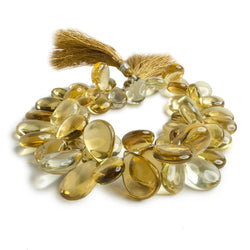 12x10-21x15mm Honey Quartz Plain Pear 8 inch 50 Beads (ONLINE ORDER ONLY)