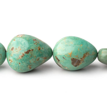 12x10-23x19mm Persian Turquoise plain nugget beads 18 inch 28 pieces (ONLINE ORDER ONLY)