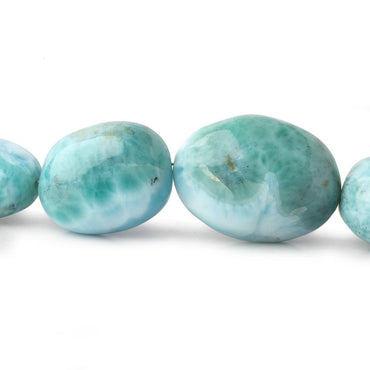 12x10-24x18mm Larimar plain nugget beads 18 inch 28 pieces A (ONLINE ORDER ONLY)