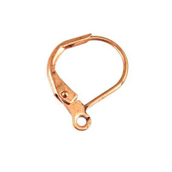 12x10mm Copper Leverback Earring Finding 10 pieces * DISCONTINUED* (ONLINE ORDER ONLY)