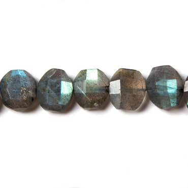 12x10mm Labradorite side drilled Faceted Cushion Beads 7 inch 16 pieces (ONLINE ORDER ONLY)