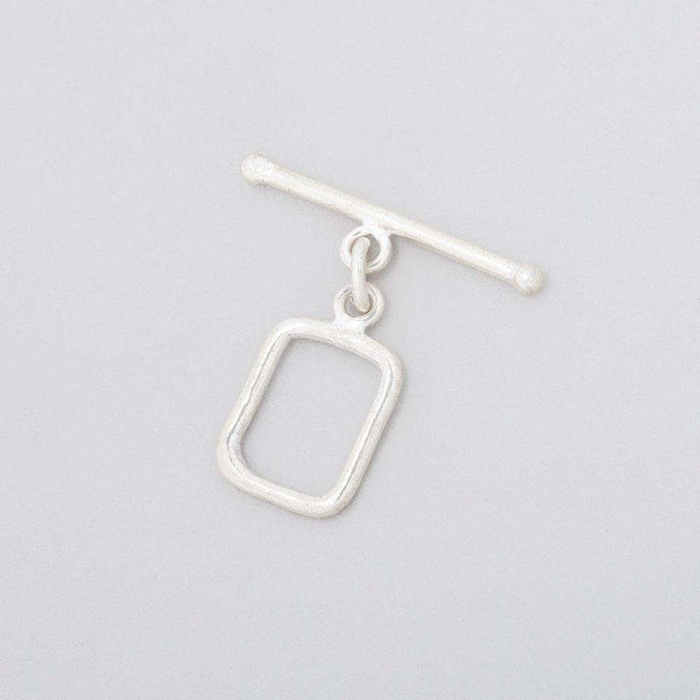 12x10mm Sterling Silver Toggle Rounded Rectangle 1 piece (ONLINE ORDER ONLY)