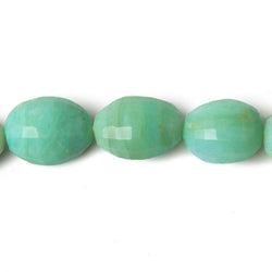 12x11-14x11mm Blue Peruvian Opal Faceted Ovals 15 inch 28 beads (ONLINE ORDER ONLY)