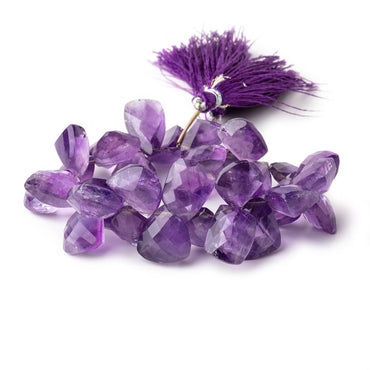 12x11-16x13mm Amethyst Top Drill Faceted Free Shape Beads 7 inch 34 pieces (ONLINE ORDER ONLY)