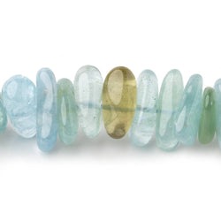12x11-17x9mm Multi Color Beryl Plain Nugget Beads 16.5 inch 83 pieces (ONLINE ORDER ONLY)