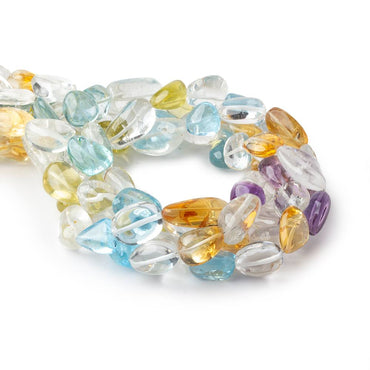 12x11-19x10mm Multi Gemstone plain nuggets 16.5 inch 25 pieces (ONLINE ORDER ONLY)