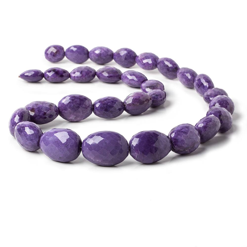 12x11-22x16.5mm Ultra Purple Charoite faceted nugget beads 19 inches 29 pieces AAA (ONLINE ORDER ONLY)