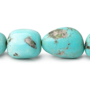 12x11-24x18mm Sleeping Beauty Turquoise Plain Nuggets 18 inch 26 Beads AAA (ONLINE ORDER ONLY)