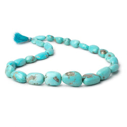 12x11-24x18mm Sleeping Beauty Turquoise Plain Nuggets 18 inch 26 Beads AAA (ONLINE ORDER ONLY)