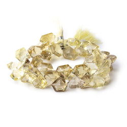 12x11mm Lemon Quartz Faceted Pentagonal Beads 7.5 inch 51 pieces AA Grade (ONLINE ORDER ONLY)