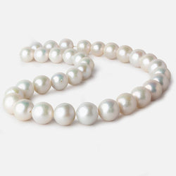 12x12-14.5x15mm Off White Near Round Freshwater Pearl 17 inch 33 pieces A (ONLINE ORDER ONLY)