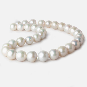 12x12-14.5x15mm Off White Near Round Freshwater Pearl 17 inch 33 pieces A (ONLINE ORDER ONLY)