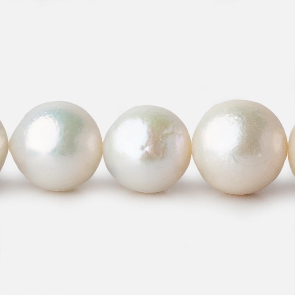 12x12-14.5x15mm Off White Near Round Freshwater Pearl 17 inch 33 pieces A (ONLINE ORDER ONLY)