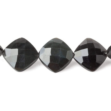 12x12mm - 14x14mm Rainbow Obsidian Straight Drilled Faceted Pillows 10 inch 16 beads (ONLINE ORDER ONLY)