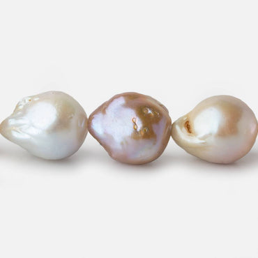 12x13-14x16mm Tri Color Ultra Baroque Freshwater Pearl 16 inch 28 pieces (ONLINE ORDER ONLY)