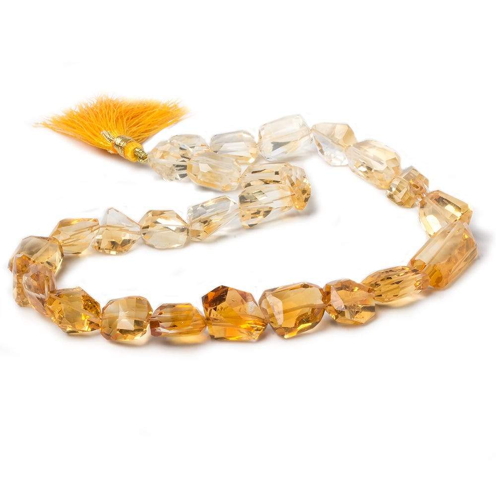 12x13x7-30x10x6mm Shaded Citrine Faceted Nugget Beads 15.5 inch 28 pieces (ONLINE ORDER ONLY)