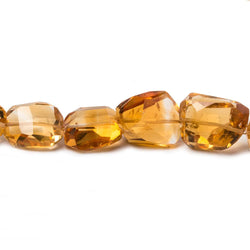12x13x7-30x10x6mm Shaded Citrine Faceted Nugget Beads 15.5 inch 28 pieces (ONLINE ORDER ONLY)